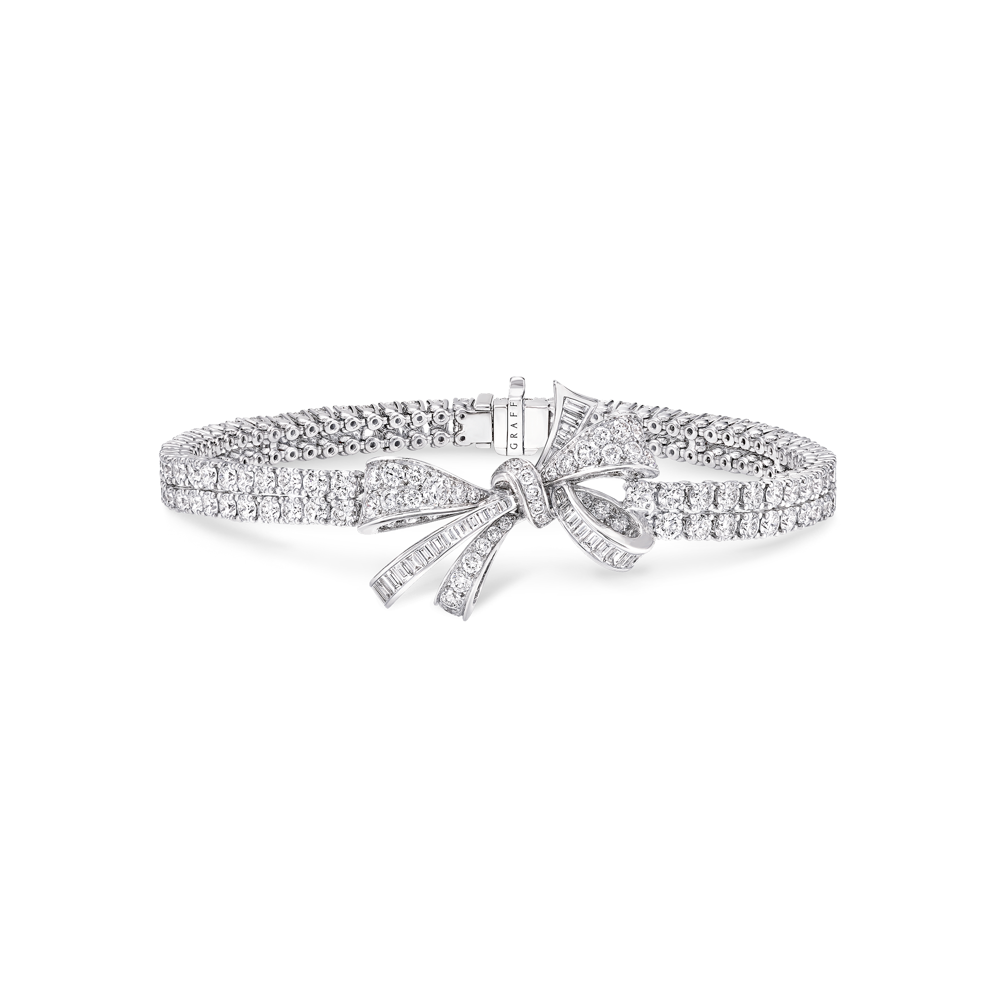 Tilda’s Bow Classic Diamond Double Strand Bracelet