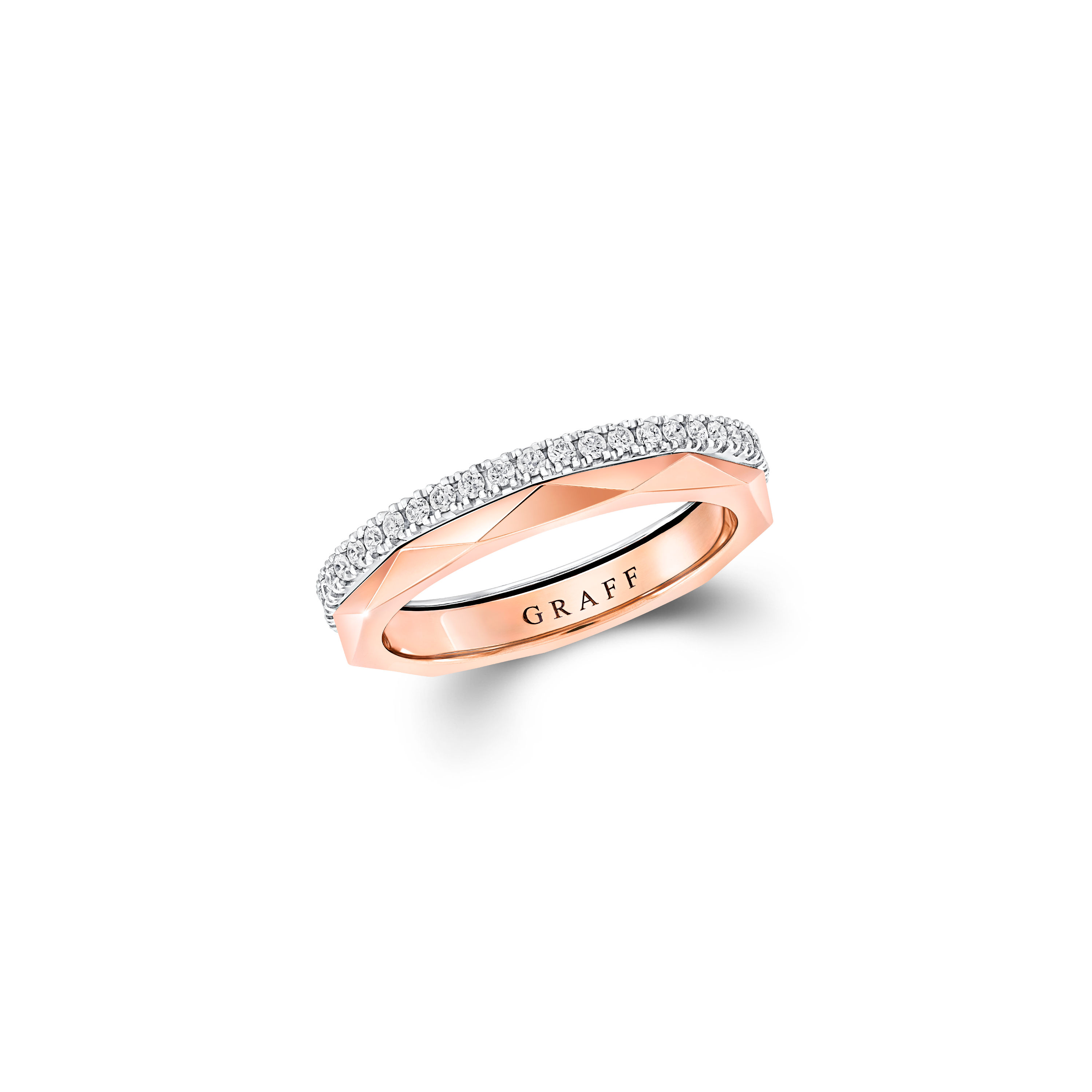 Laurence Graff Signature Diamond and Rose Gold Band
