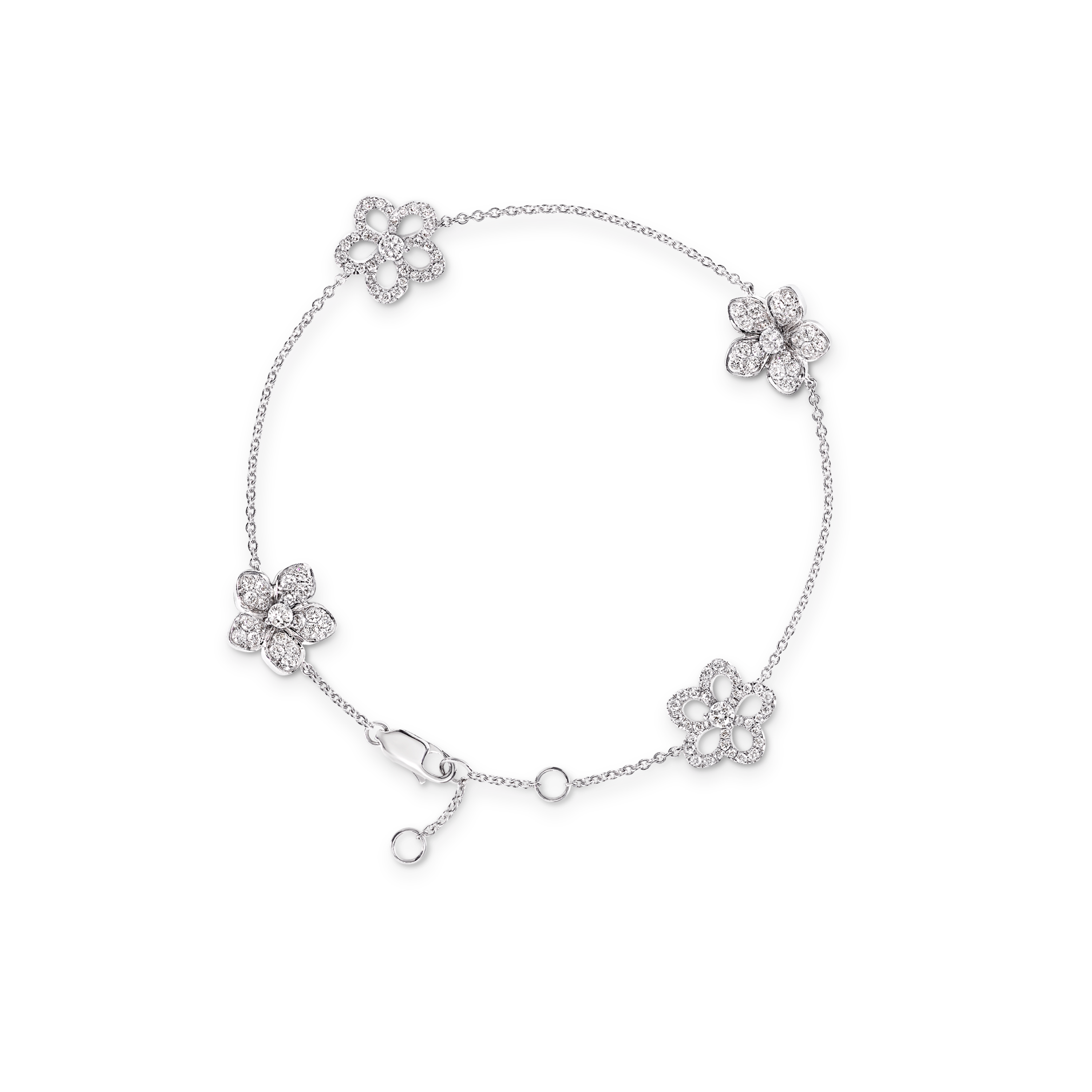 Wild Flower Pavé Diamond Bracelet