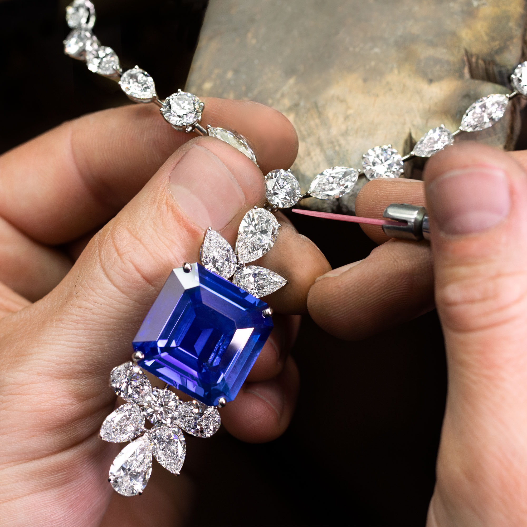 sapphire and diamond jewellery