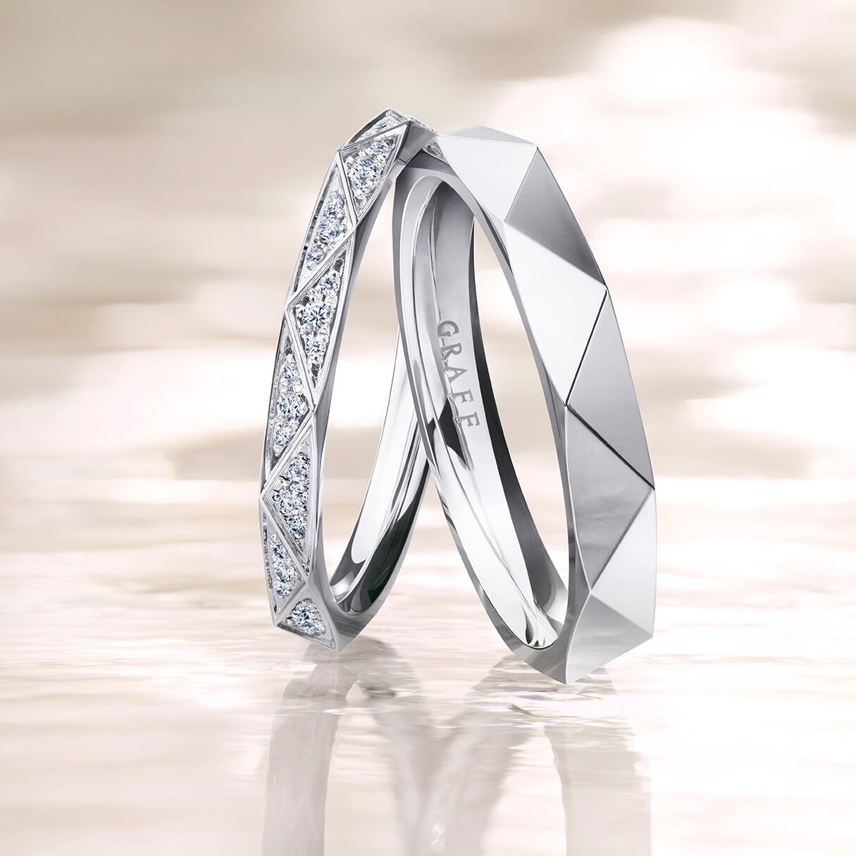 Buy Silver Wedding Band Set, Modern Wedding Ring Set, Matching Wedding Bands  for Couple, Couple Wedding Rings, Handmade Engagement Ring, Online in India  - Etsy