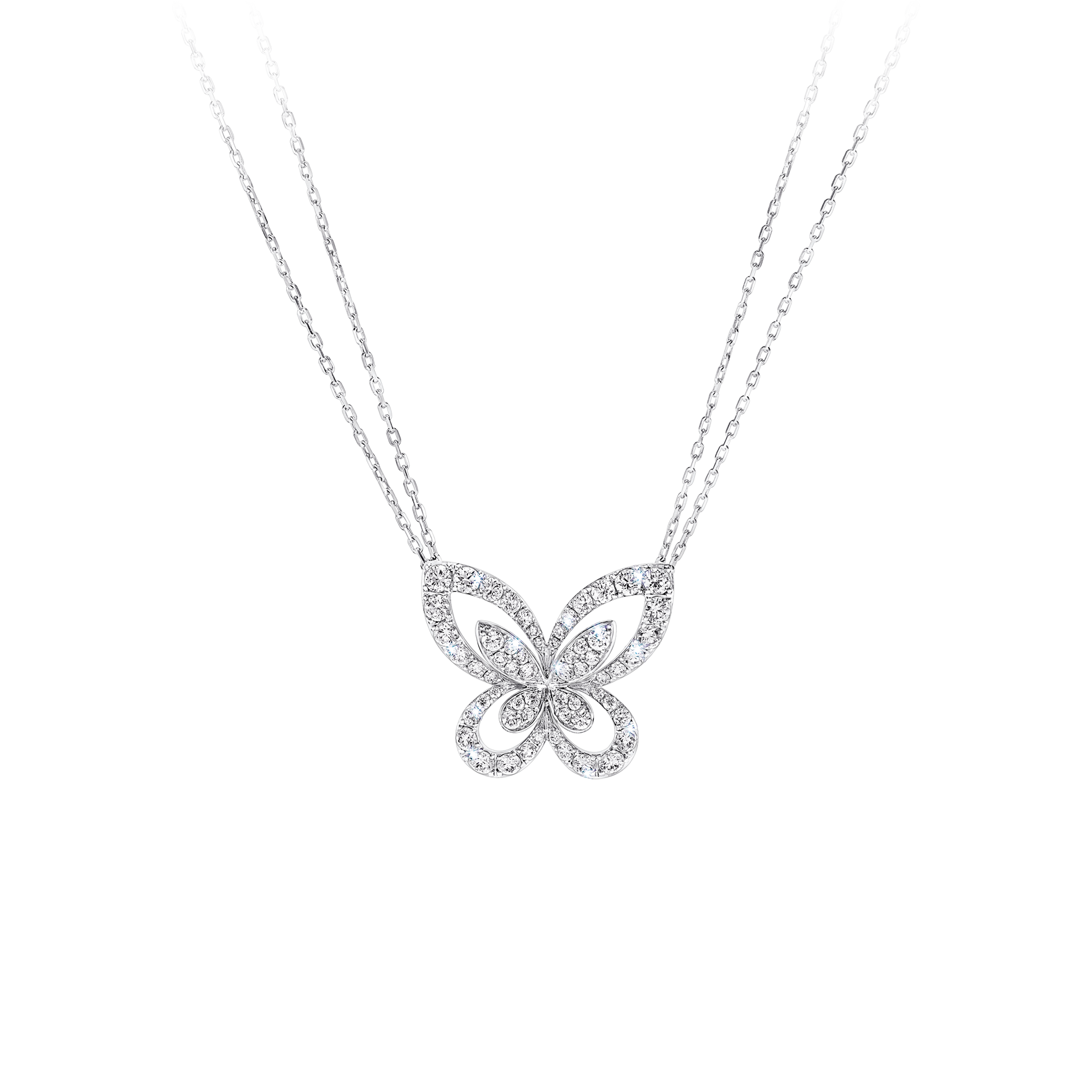 Butterfly large diamond pendant
