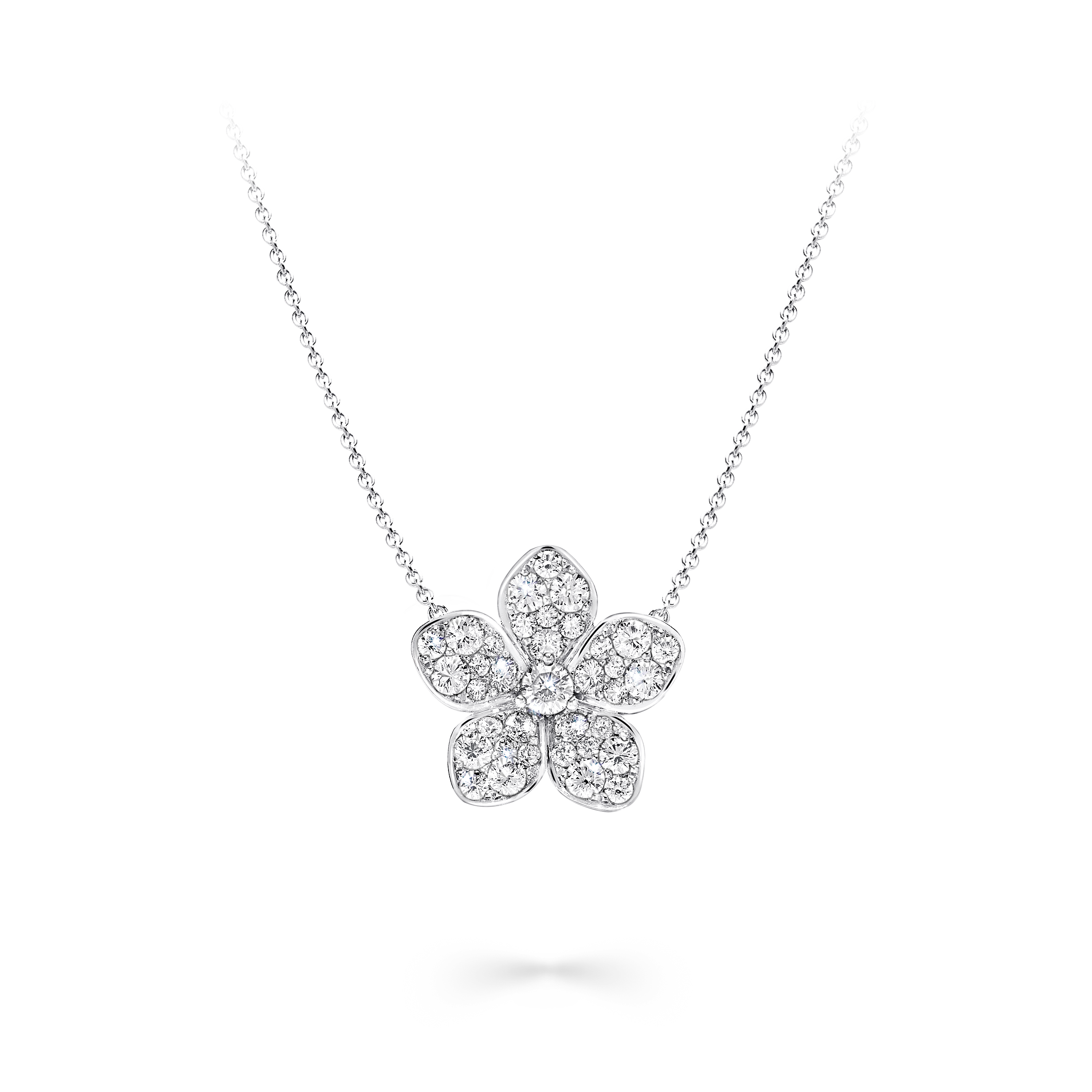 Wild Flower Large Pavé Diamond Pendant