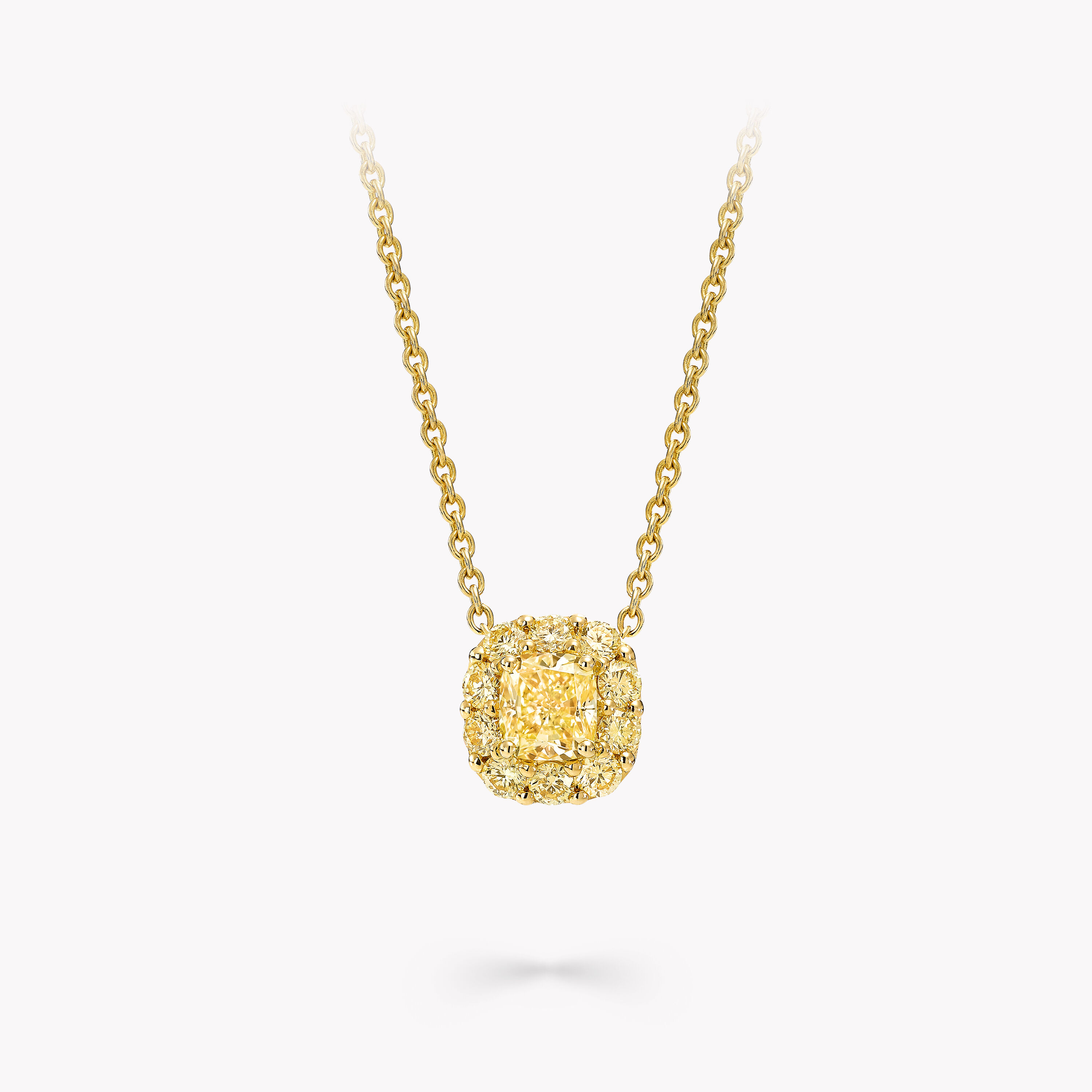 canary diamond pendant