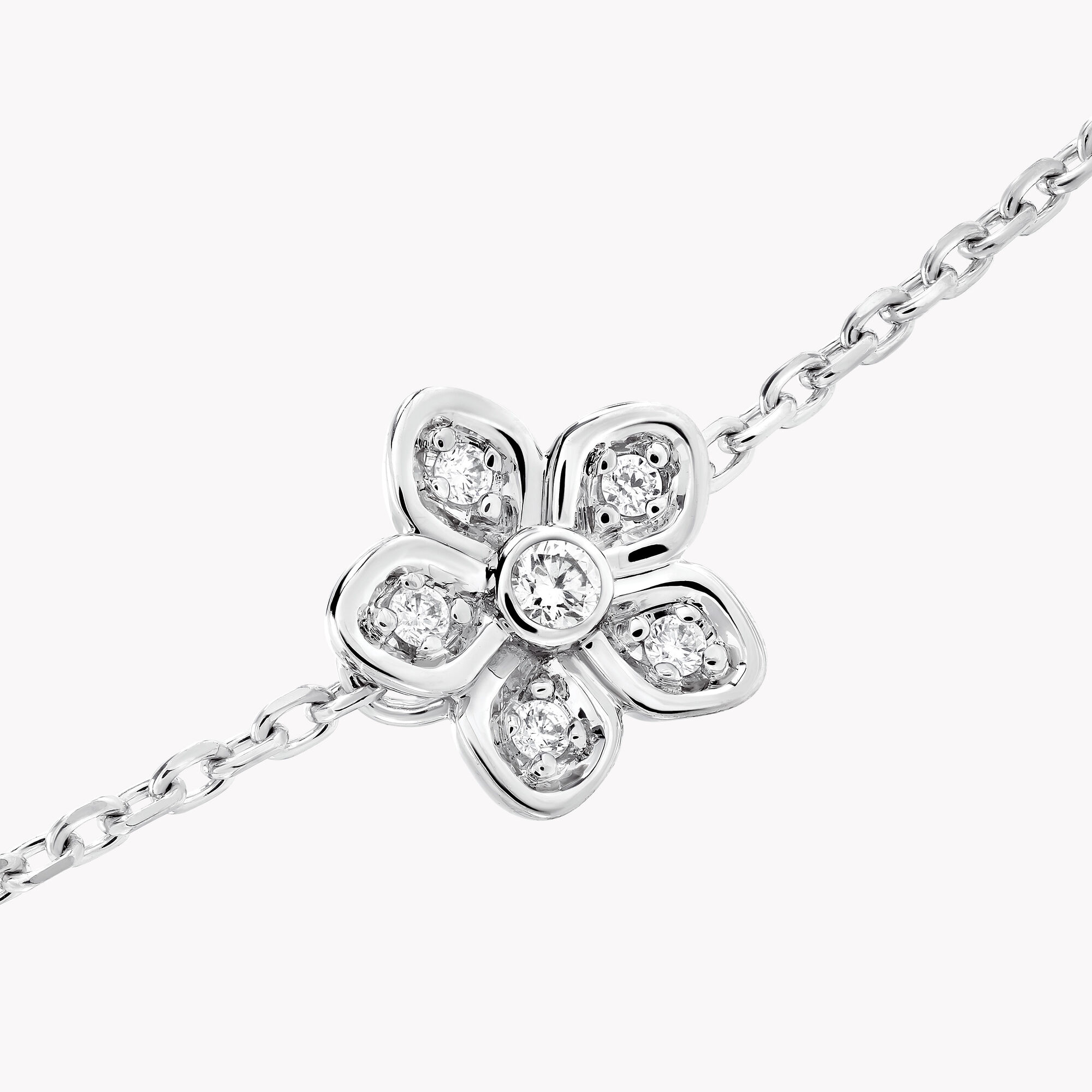 Wild Flower pavé diamond bracelet, Diamond