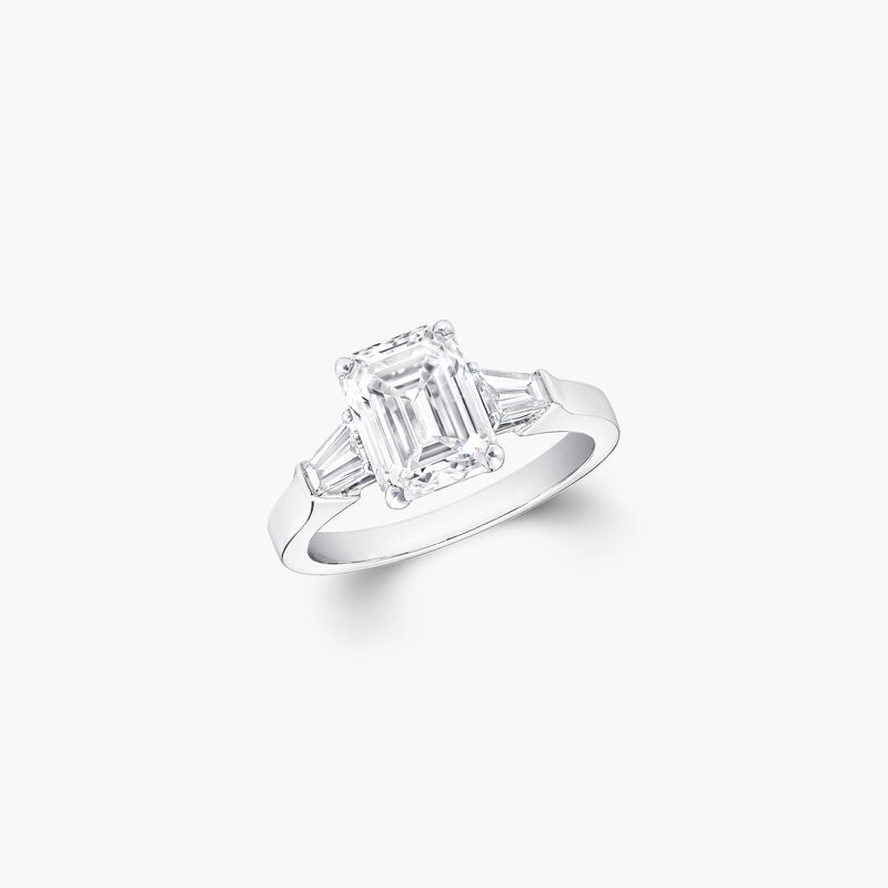 Promise Emerald Cut Diamond Engagement Ring