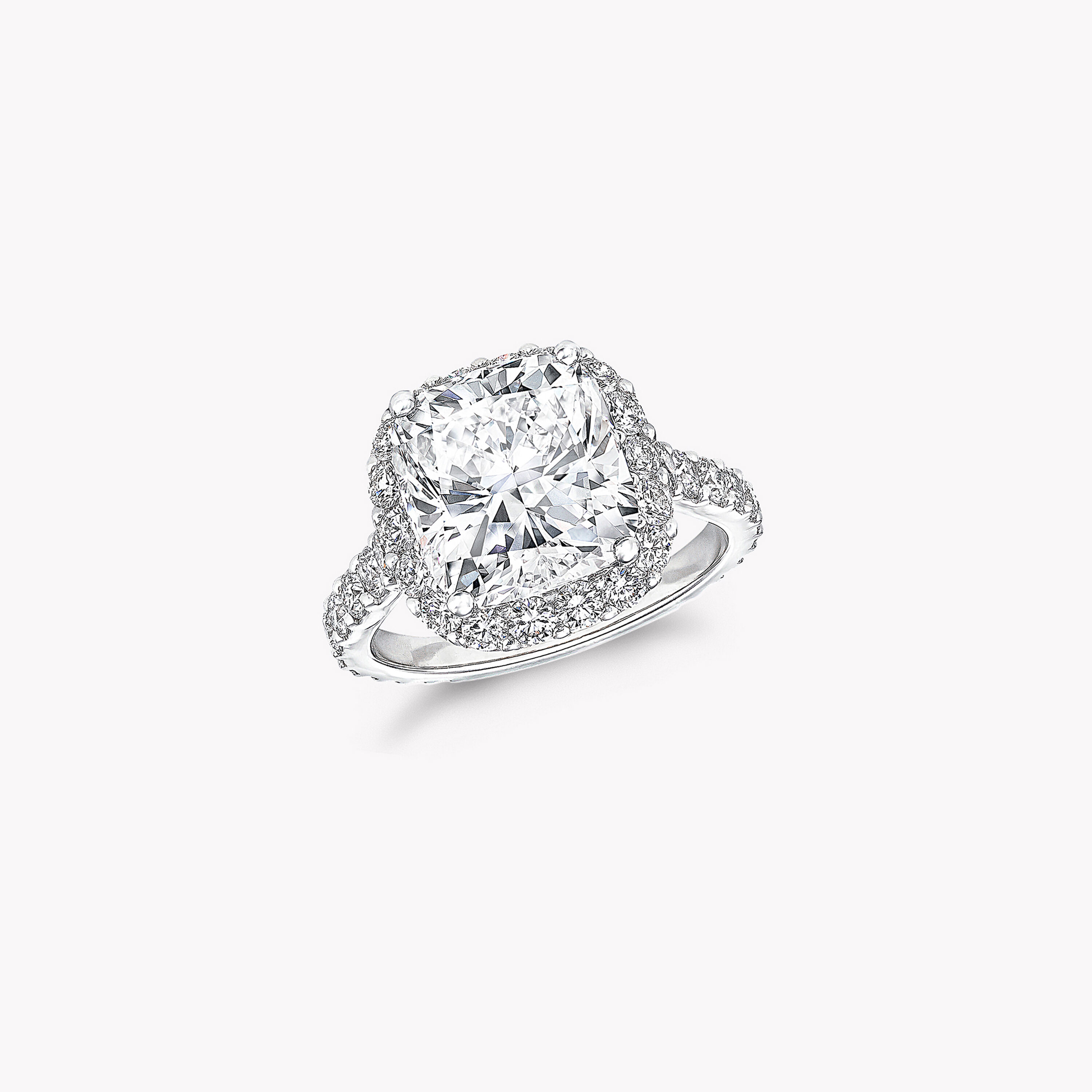 cushion shaped diamond rings