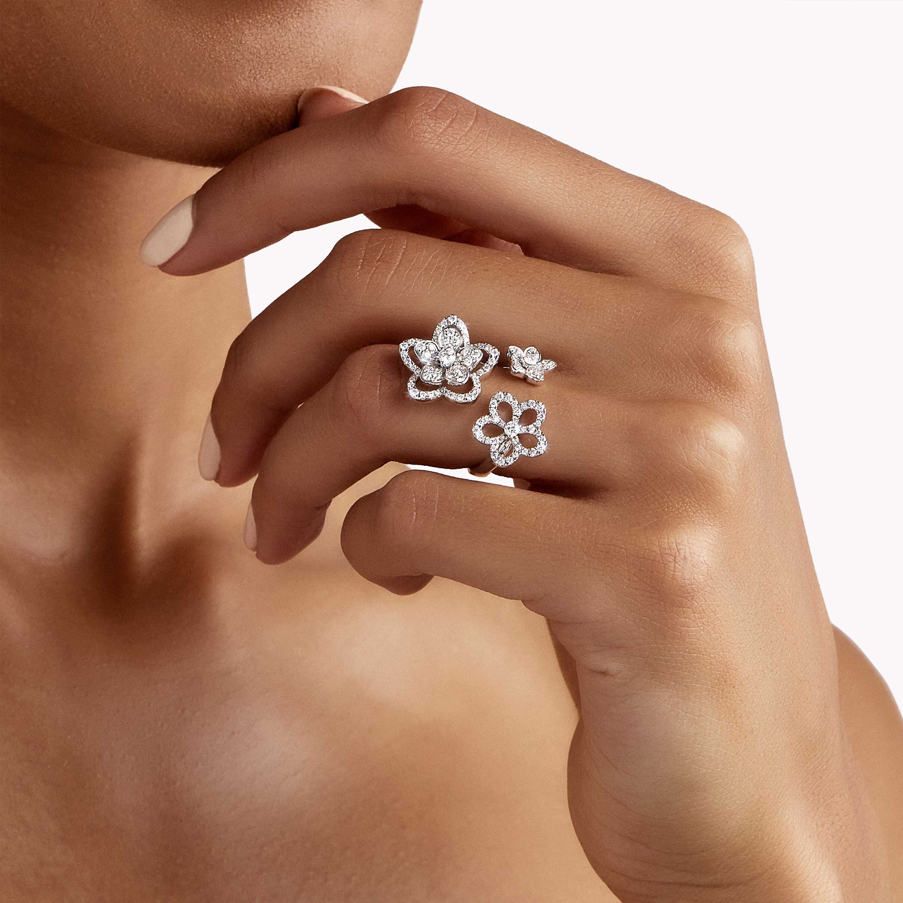 flower diamond jewellery