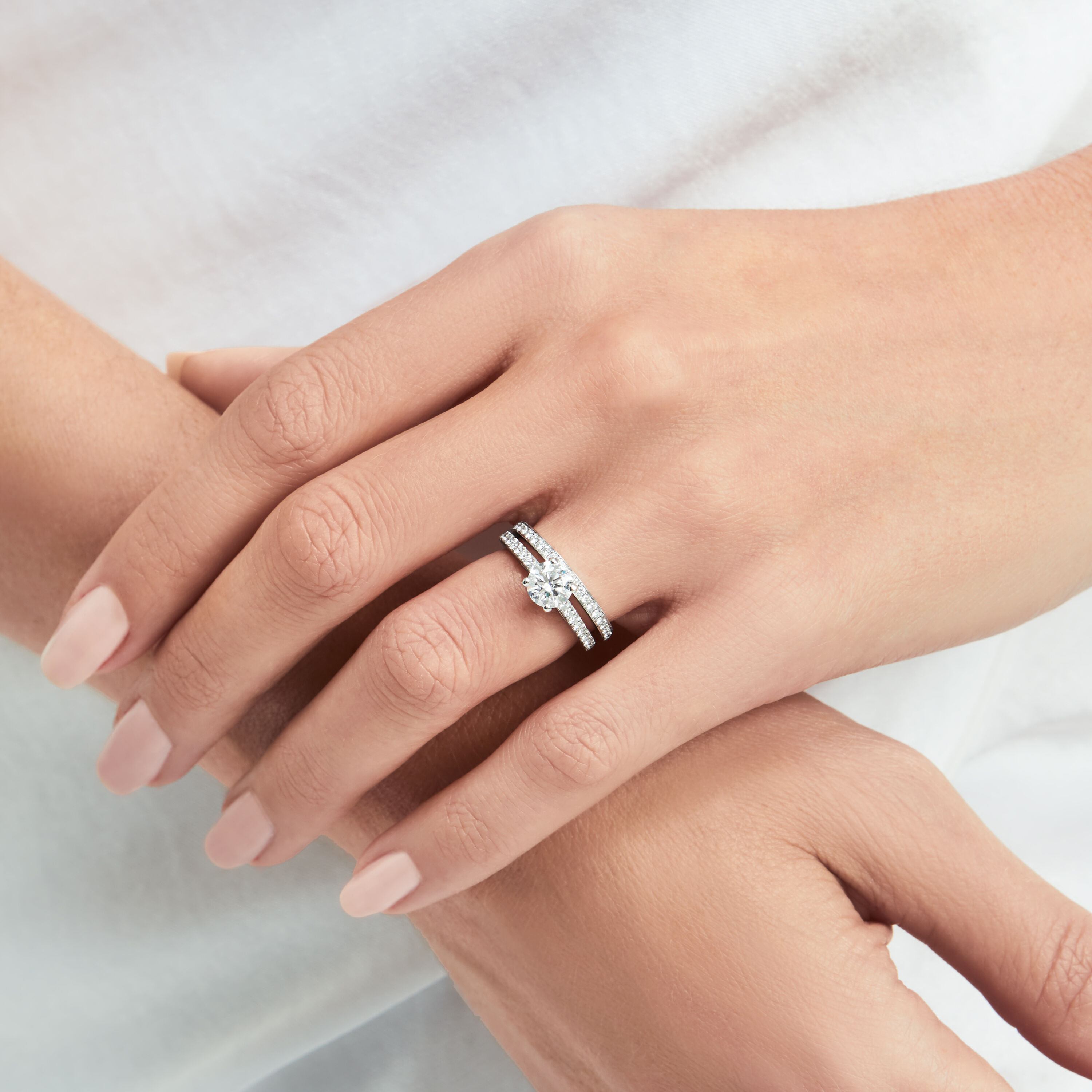 婚約指輪 シンプル エンゲージリング ダイヤモンド 0.2カラット