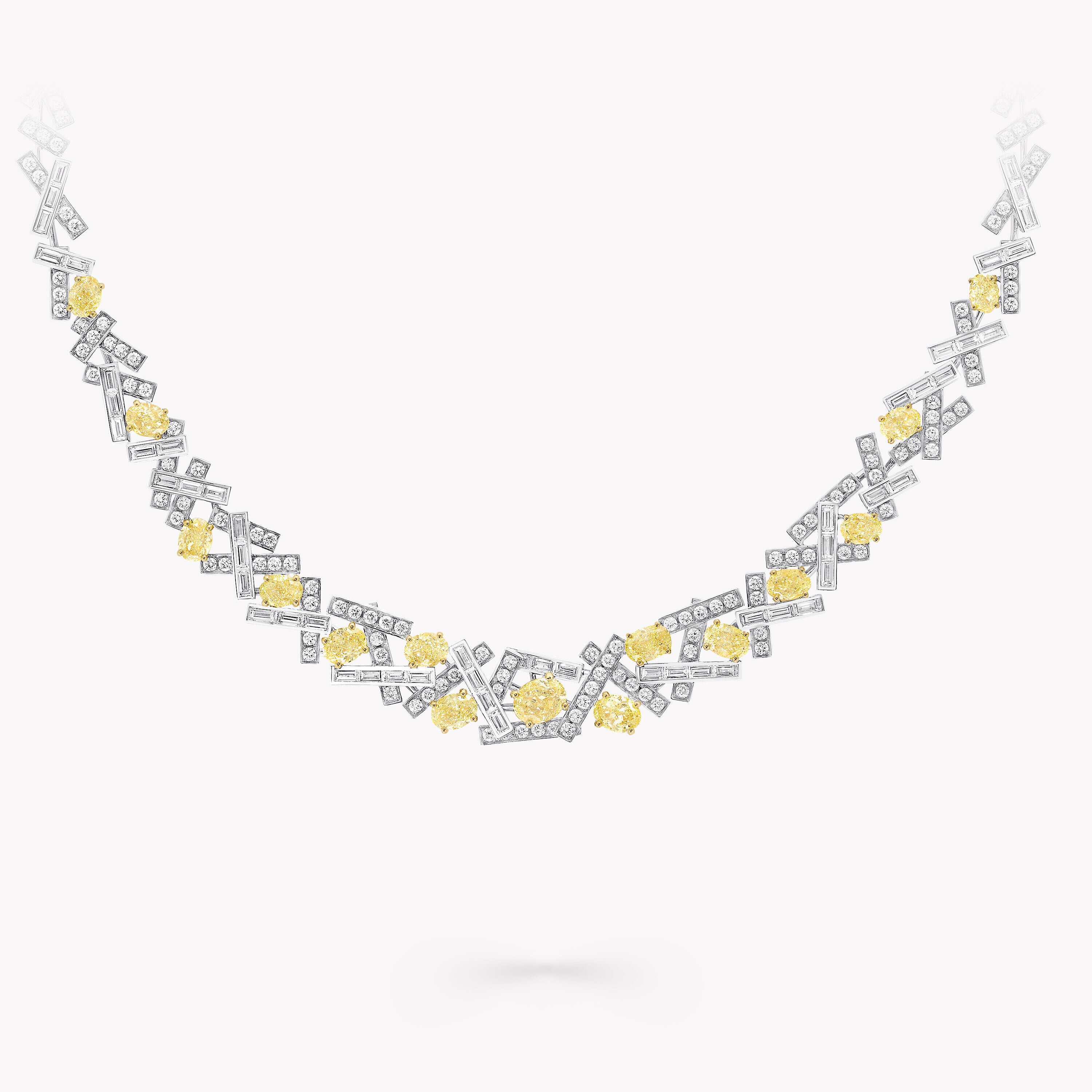 Graff 7.18ct White Gold Diamond Drop Necklace – Opulent Jewelers