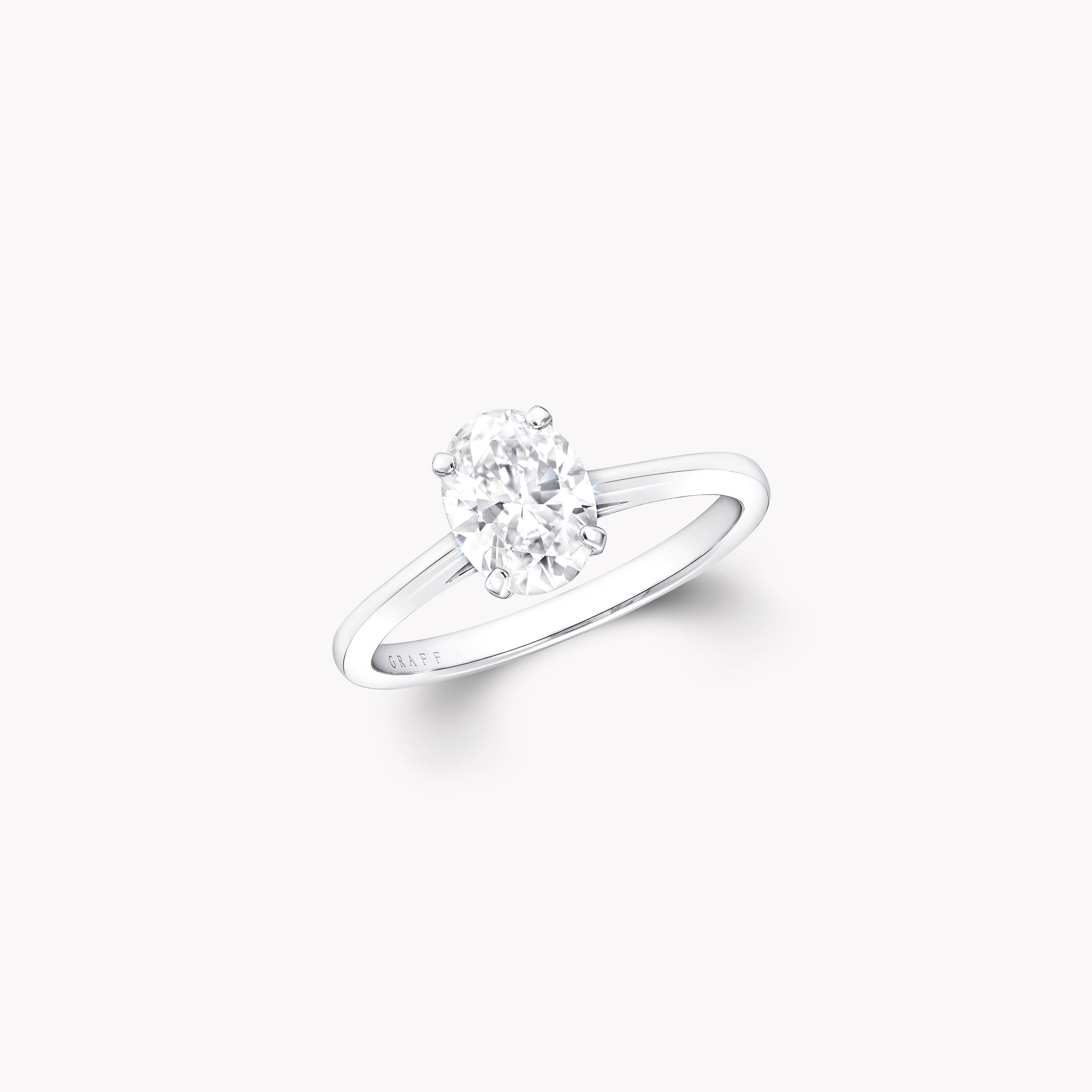 Graff oval sale diamond ring