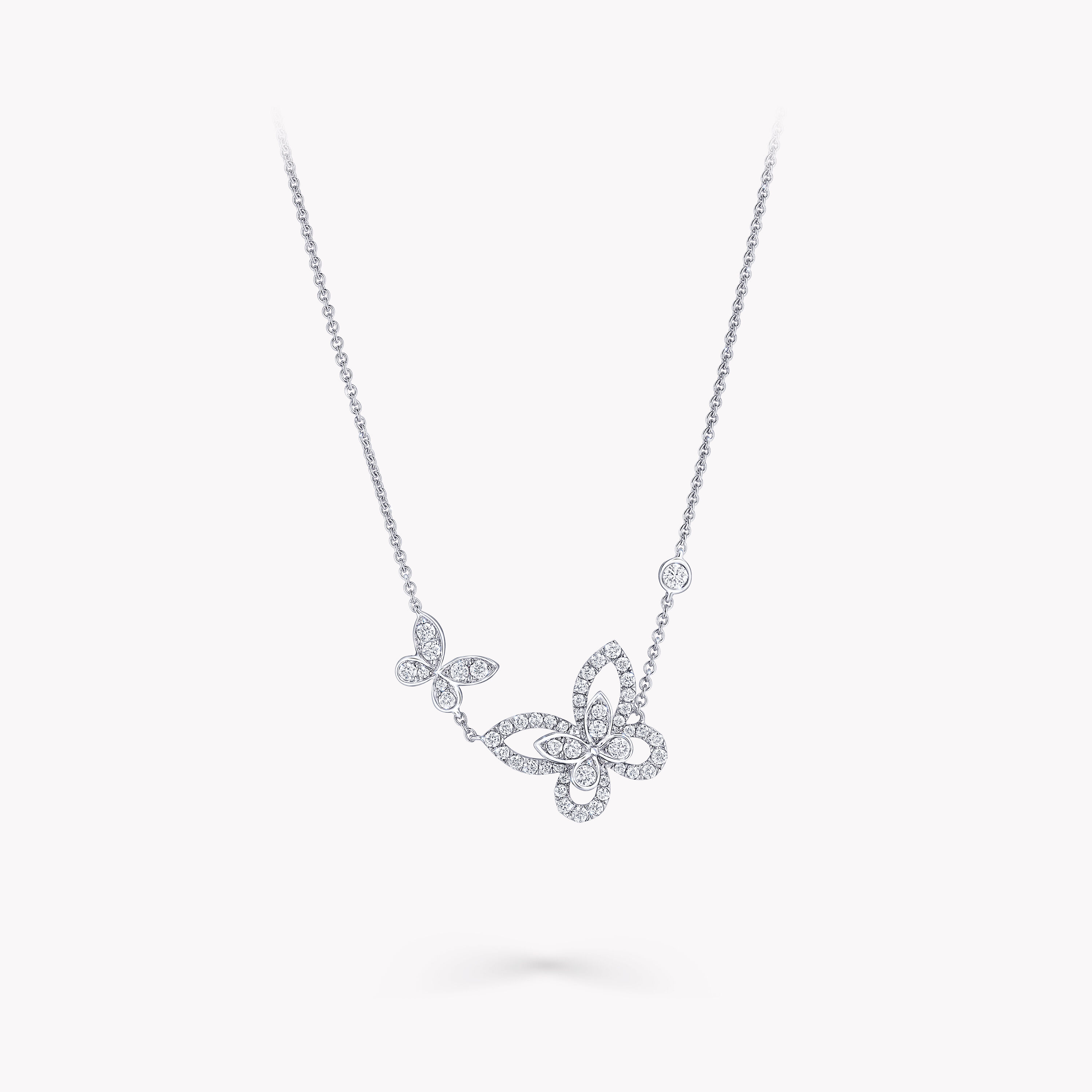 Gabriel & Co. Small Butterfly Diamond Pendant Necklace - NK7430 – Ben  Garelick