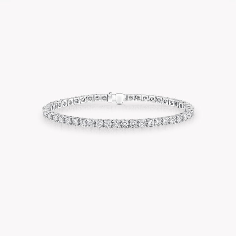 Bracelet fin en diamants ronds