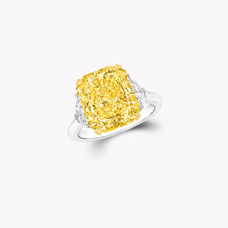 Promise Radiant Cut Yellow Diamond High Jewellery Ring
