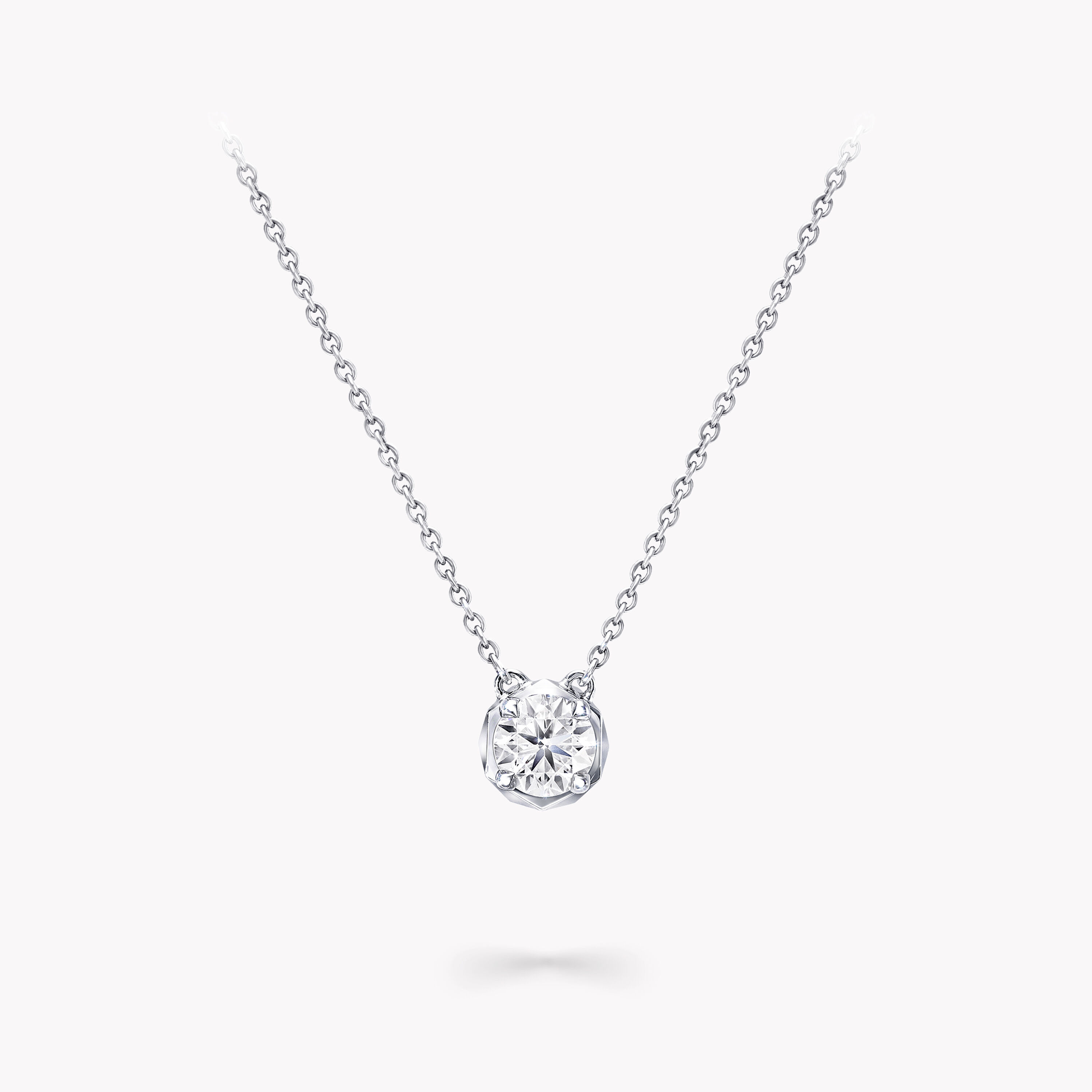 Round Brilliant 0.50 ctw VS2 Clarity, I Color Diamond 14kt White Gold  Flower Necklace | Costco
