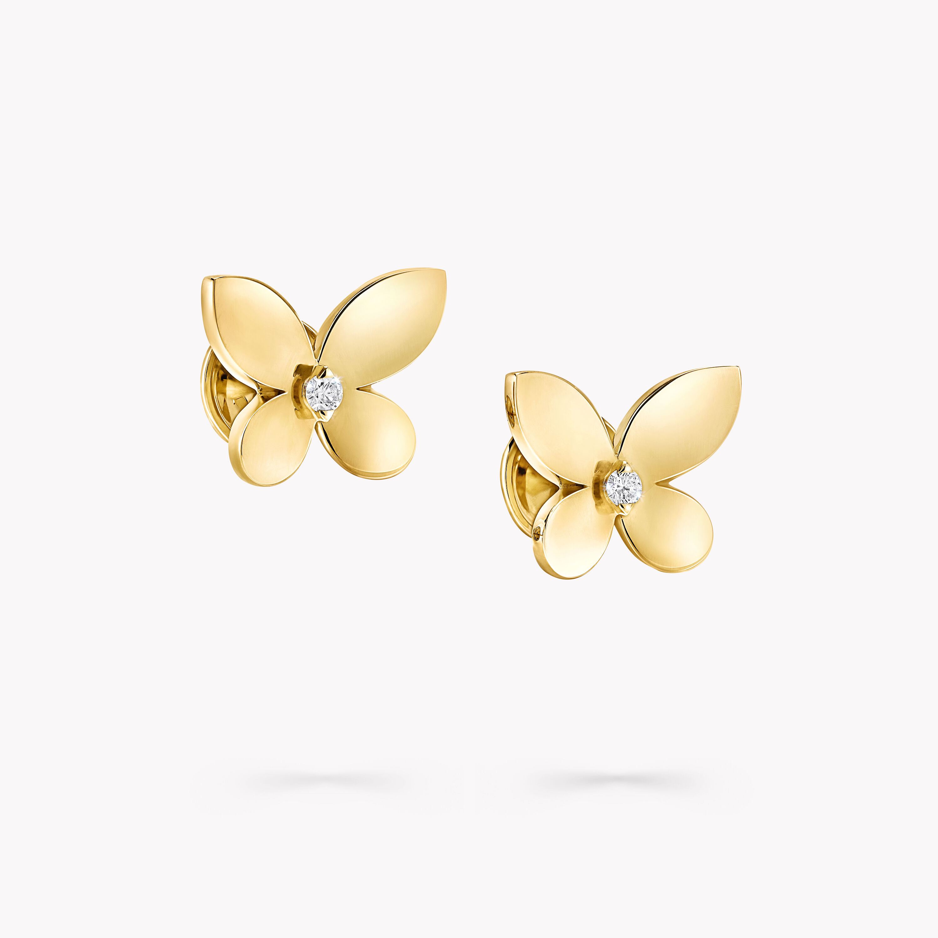 Graff Butterfly Diamond Gold Earring 3D model 3D printable | CGTrader