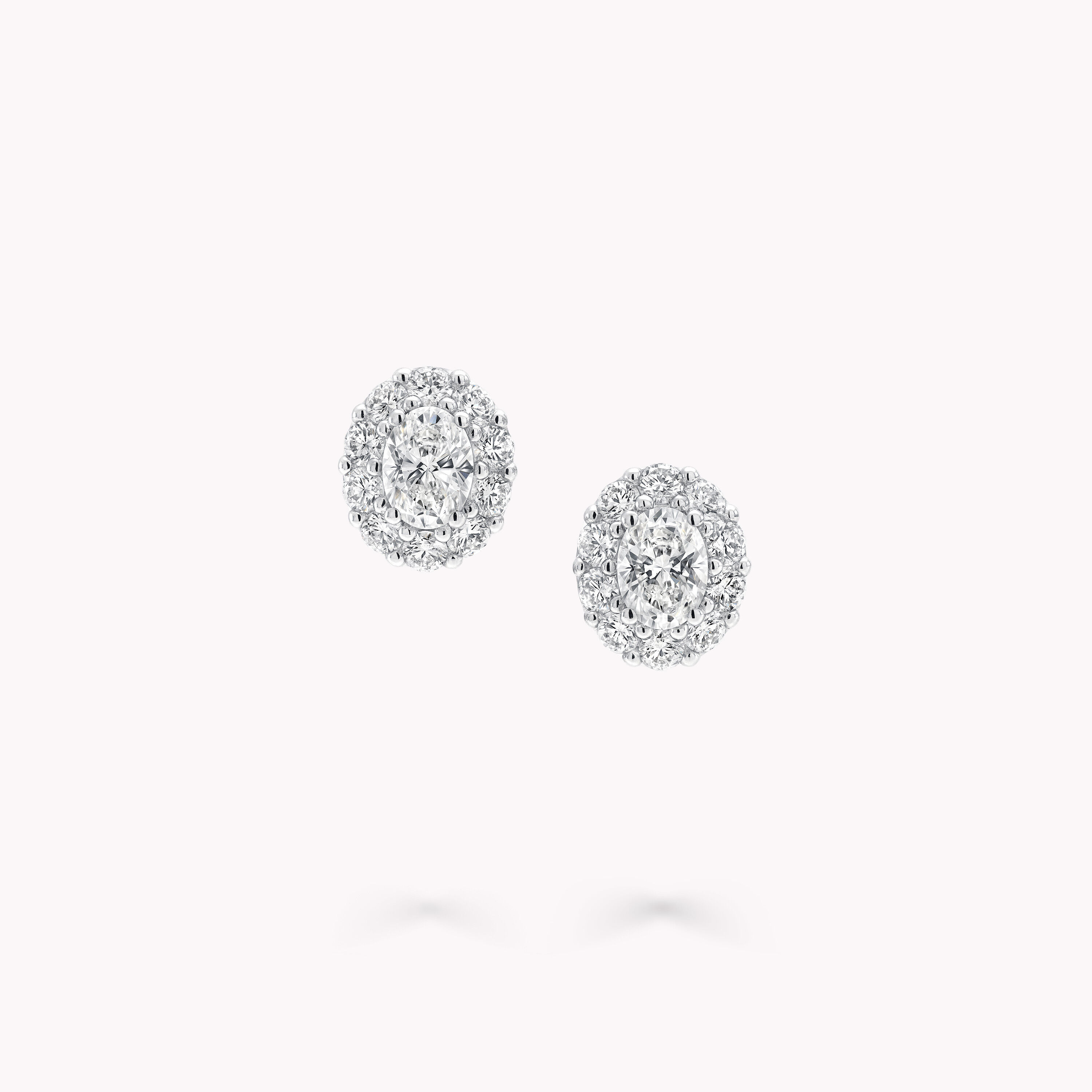 1.50 ctw Oval Sapphire and Diamond Earrings in 14k (SSE-5090)