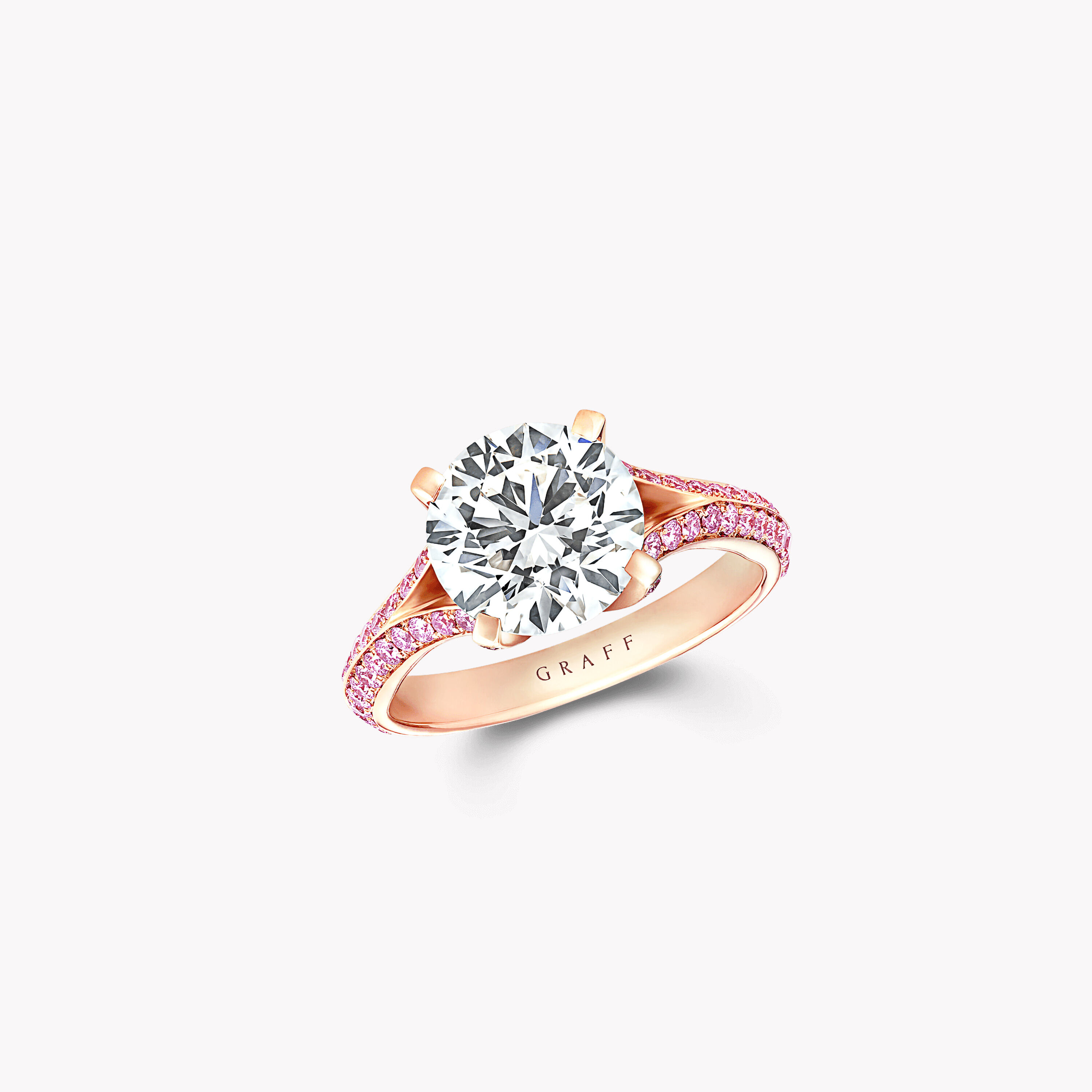 Jewelry Vintage Floral Engagement Ring Pink Diamond Wedding Band Ring Set -  Walmart.com