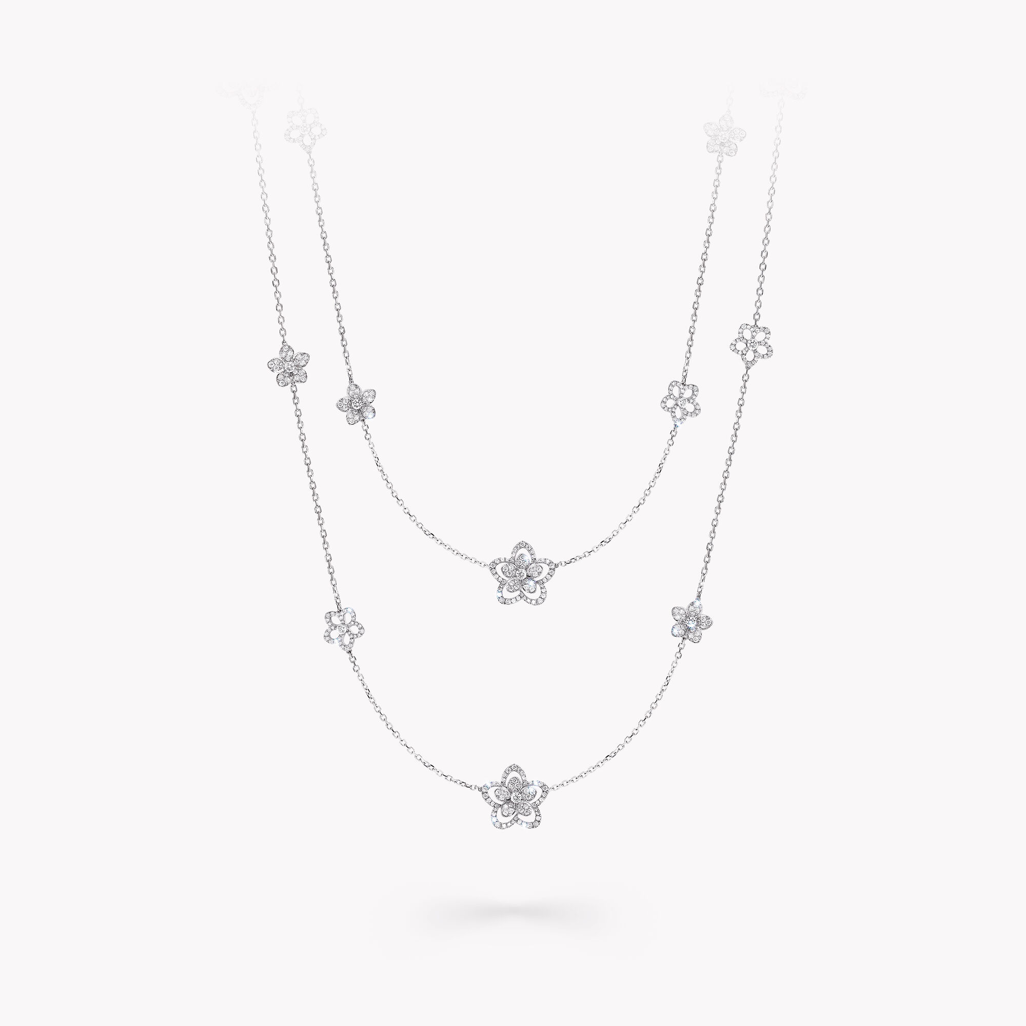 Wild Flower diamond sautoir necklace, Diamond | Graff