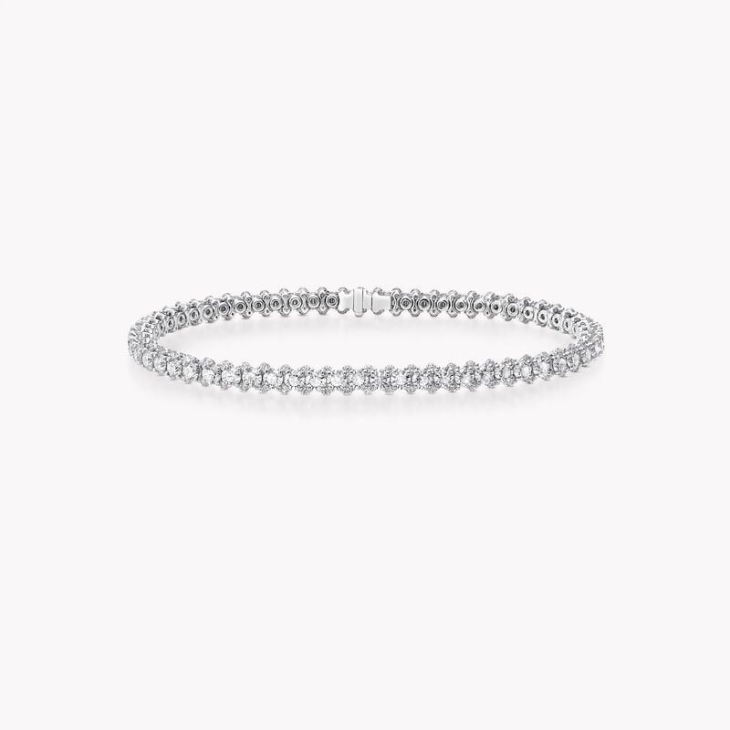 Triple Row Diamond Bracelet