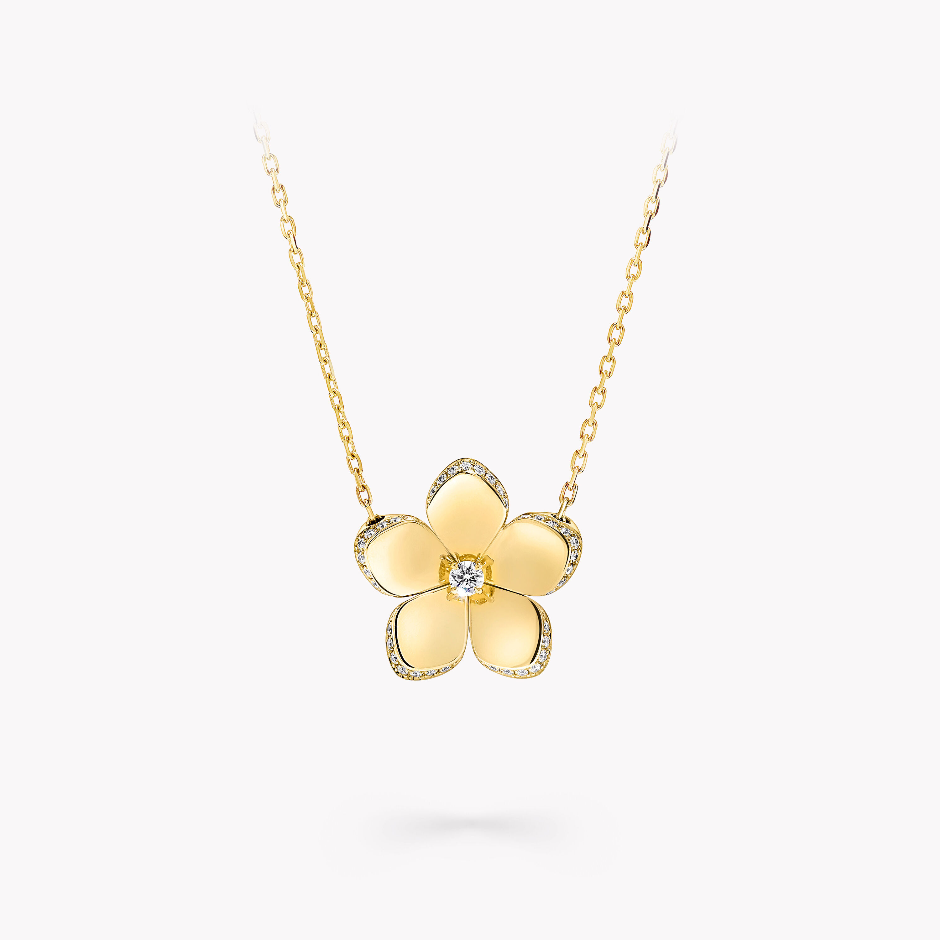 14K Rose Gold Diamond Multi Flower Necklace – Maurice's Jewelers
