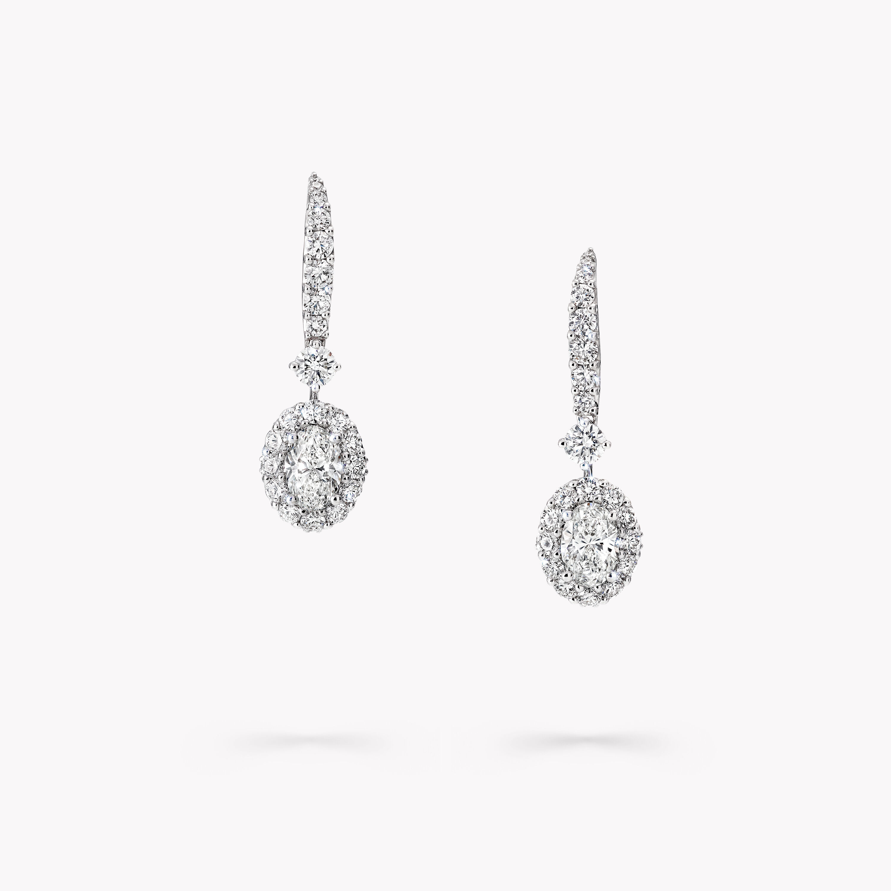 Oval Cut Diamond Stud Earrings